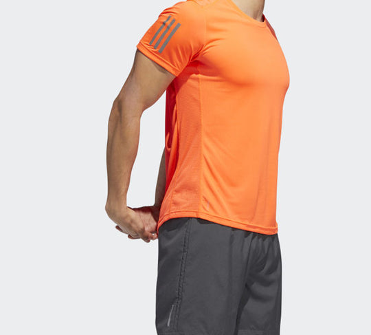 adidas Gym Breathable Short Sleeve Orange Red EI5723