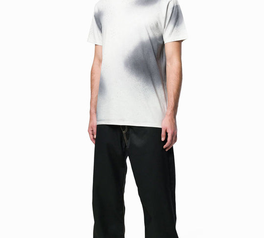 Men's OFF-WHITE Printing Short Sleeve Light Grey T-Shirt OMAA027F181850410610 T-shirts - KICKSCREW