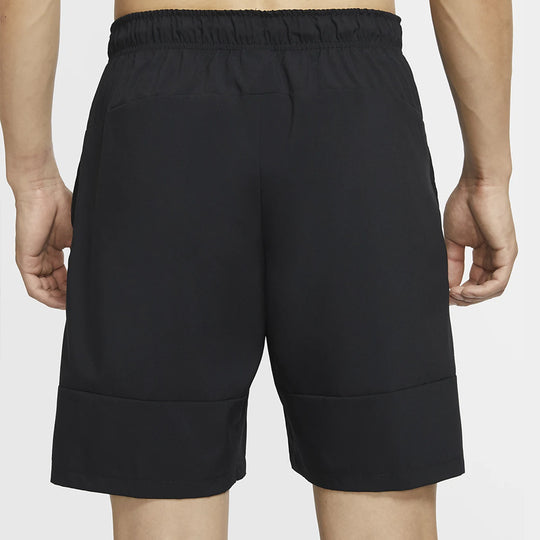 Nike Solid Color Woven Training Athleisure Casual Sports Shorts Black