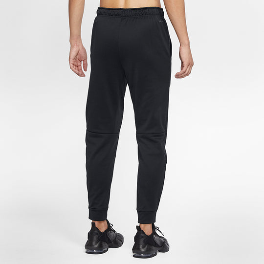 Nike logo Printed Fleece Casual Cuffed Sweatpants Men Black CV7740-010