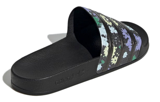 (WMNS) adidas Adilette Slide 'Black Floral' H00141