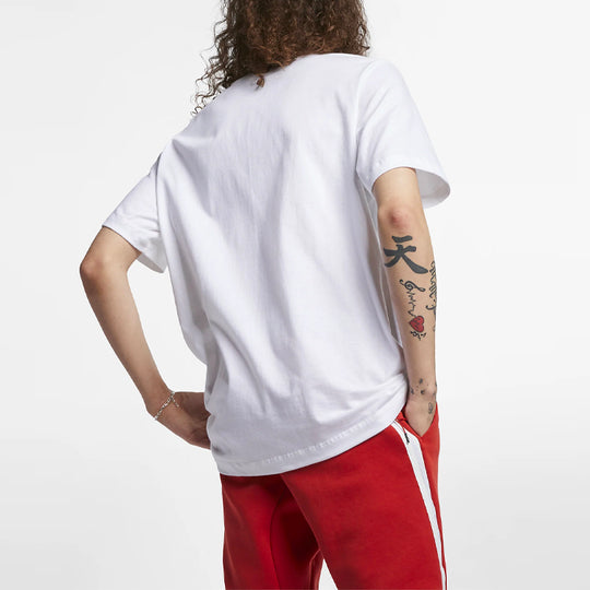 Nike MENS Embroidered Crew-neck Short Sleeve White AR4999-101