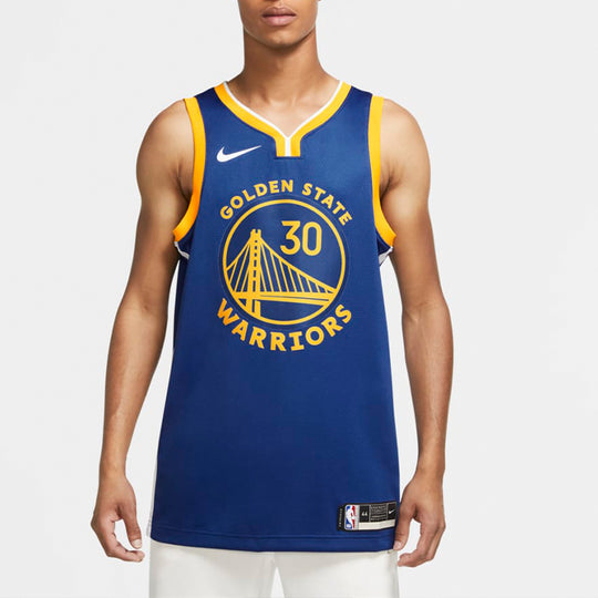 Nike NBA Team Limited Jersey SW Fan Edition Golden State Warriors Curry No. 30 2020-2021 Season Blue CW3665-401