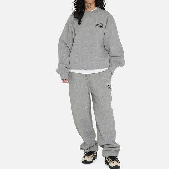 Nike Fleece Pants x Stussy 'Dark Gray Heather' DO9341-063 - KICKS CREW