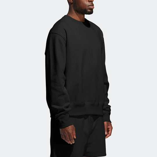 adidas originals x Pharrell Williams Crossover Solid Color Round Neck Pullover Long Sleeves Black GM1972