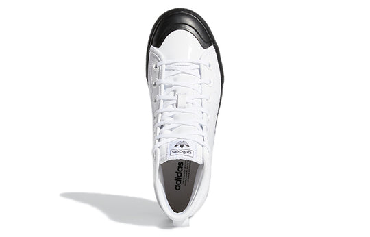 (WMNS) adidas Nizza RF Platform Mid 'White Black' FY7606