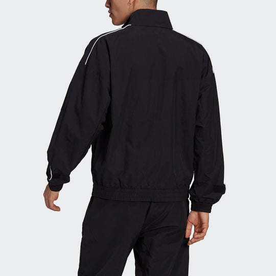 adidas originals MENS TGP Windbreaker Sports Stand Collar Jacket Black ...