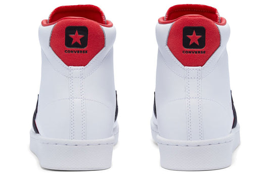 Converse Pro Leather Double Logo High Top 'White Black Red' 169024C