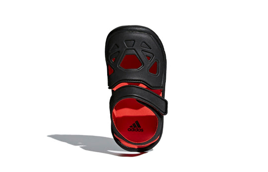 (TD) adidas neo Fortaswim 2 Black Red Sandals 'Black Red' CQ0089