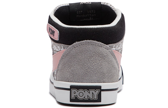 (WMNS) PONY Retro Skateboard Shoes Black/Pink 01W1AT01BK-KICKS CREW