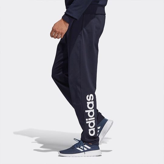 adidas E Lin Pnt Sj Knit Sports Stylish Long Pants Blue DU0398