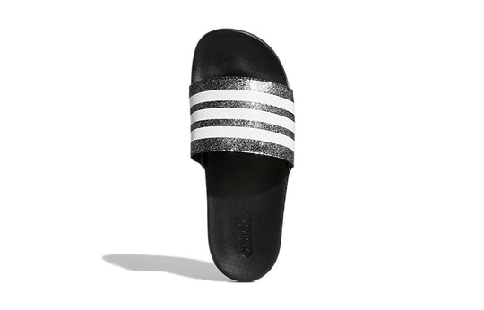 (GS) adidas Adilette Comfort K Black White Slippers 'Black White' FY8836