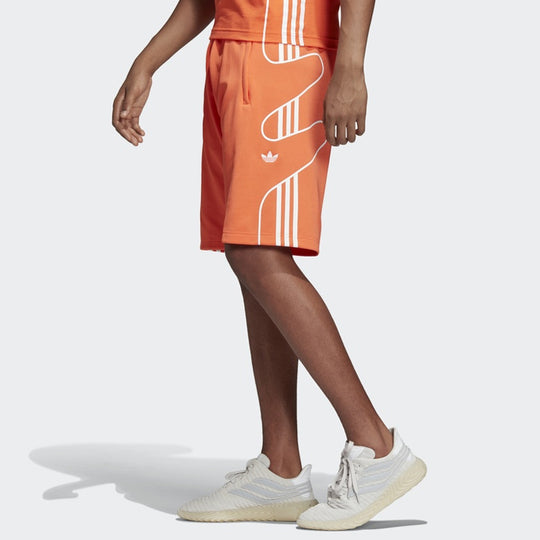 adidas originals Pattern Printing Casual Sports Shorts Orange DU8106