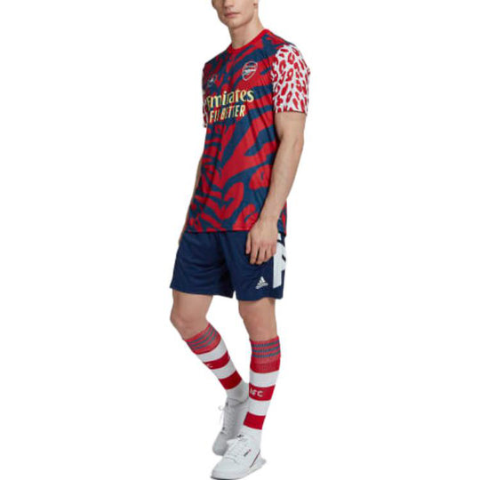 adidas x Stella Mccartney Crossover Arsenal FC pre-match jersey Soccer/Football Red Jersey HI2144