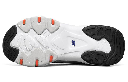 Skechers D'Lites 3.0 Low-Top Running Shoes White/Orange/Blue 999052-WBOR