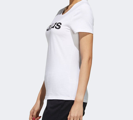 (WMNS) adidas neo W Esntl Lg T 1 Casual Sports Short Sleeve White FP7873