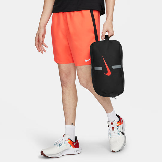 Nike ACADEMY Series Large Logo Printing Fabric Soccer Cleats/Football Boots Pure Black Handbag DC2648-011