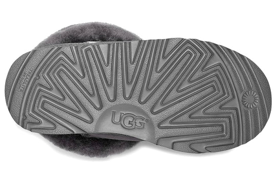 UGG Fluff Mini Quilted Fleece Lined Big Boys Gray 1103612K-CHRC