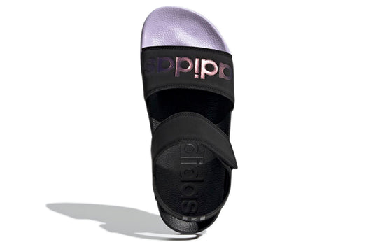 adidas Adilette Sandal Cozy Breathable Black Purple Unisex Sandals 'Black Purple' GZ5330
