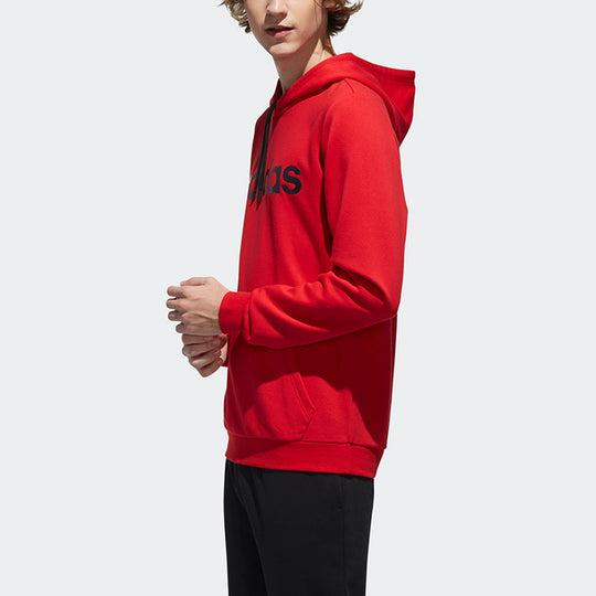 adidas neo Logo Printing Casual Pullover Red EA3525