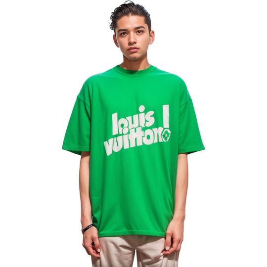 Louis Vuitton Premium Print Green T shirt