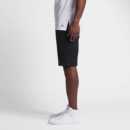 Air Jordan Basketball Sports Knit Shorts Black 884279-013