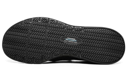 (WMNS) Skechers Marsing Slip-on Shoes Black 77275-BLK