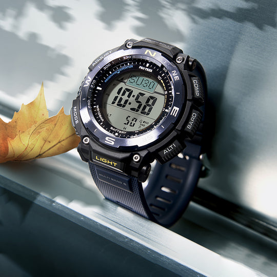 Men's CASIO PRO TREK Series Fashion Stylish Sports Waterproof Solar Powered Blue Watch Mens PRW-3400Y-2PR