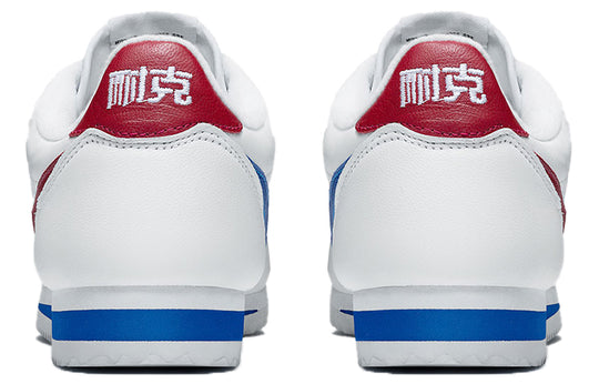 WMNS Nike Classic Cortez Leather QS 'Nai Ke' Shoes White/Red/Blue Womens 885724-164 Marathon Running Shoes/Sneakers - KICKSCREW