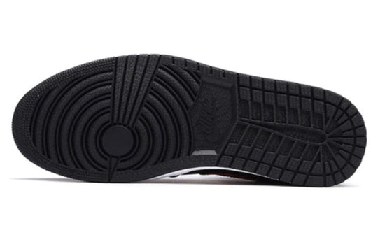 (GS) Air Jordan 1 Retro Mid 'Black Gym Red' 554725-009 Big Kids Basketball Shoes  -  KICKS CREW