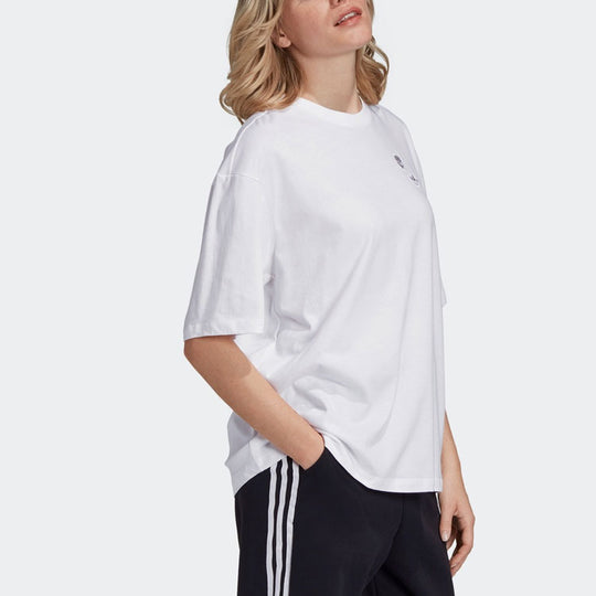 (WMNS) adidas originals Sports Short Sleeve White T-Shirt FU3765