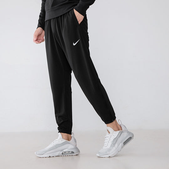 Men's Nike Sports Fitness Training Running Knit Long Pants/Trousers Autumn  Black DD5004-010