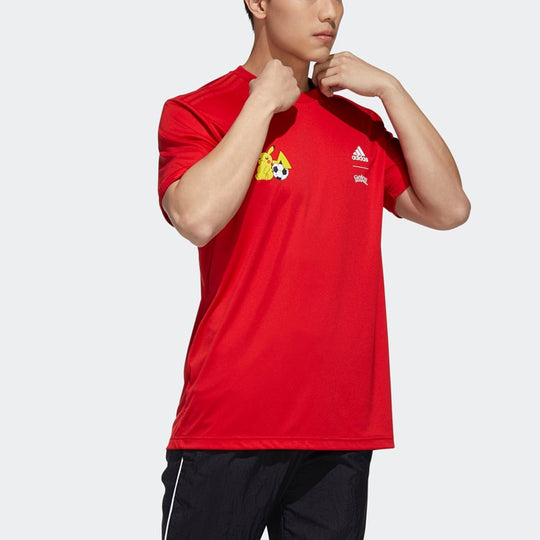adidas x Pokmon Crossover Training Sports Short Sleeve Red GN3001