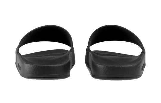 (WMNS) Gucci Logo Rubber Slide 'Black' 525140-JCZ00-1031 - KICKS CREW