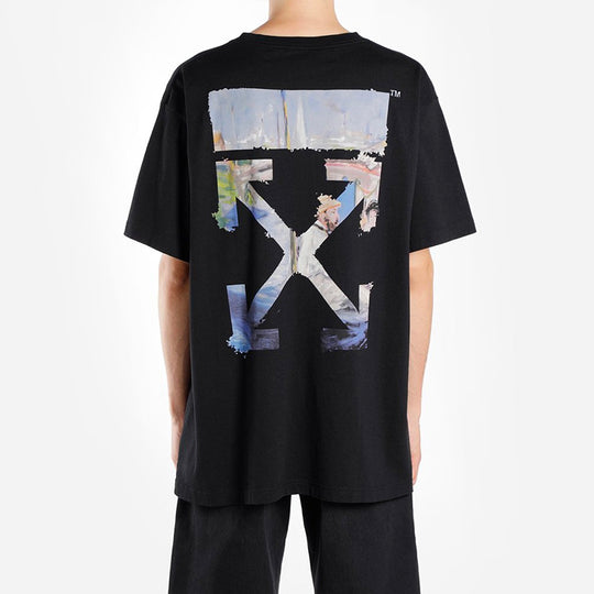 Off-White Painting Arrows Cotton Short Sleeve OMAA038G20JER0061088