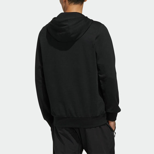 adidas Isc Gfx Swt I Embroidered Printing hooded Knit Sports Pullover Black FP7995