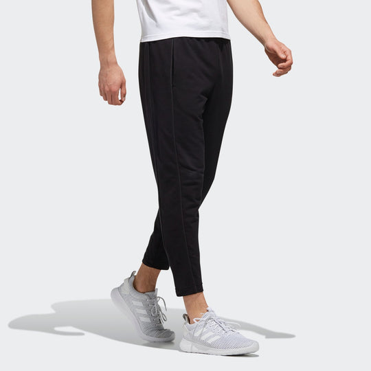 adidas neo logo Casual Sports Pants Black EJ7078