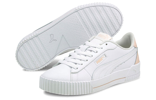 (WMNS) PUMA Carina Crew Casual Shoes White/Pink 374903-09