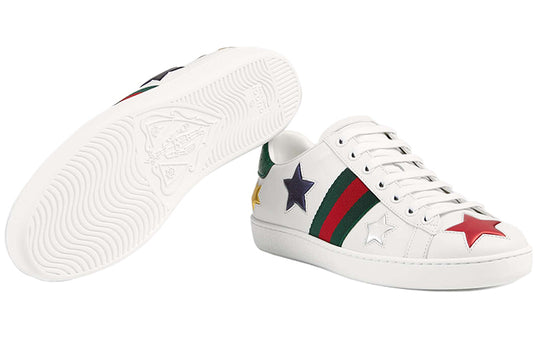 GUCCI Womens WMNS Ace 'Stars' White 454562-DOP50-9076 Sneakers/Shoes - KICKSCREW