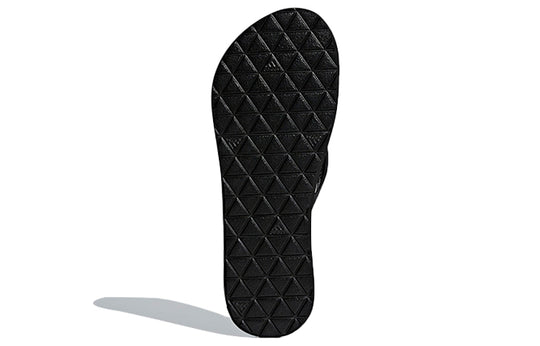 (WMNS) adidas Eezay Flip-Flops Stylish Black Slippers F35035