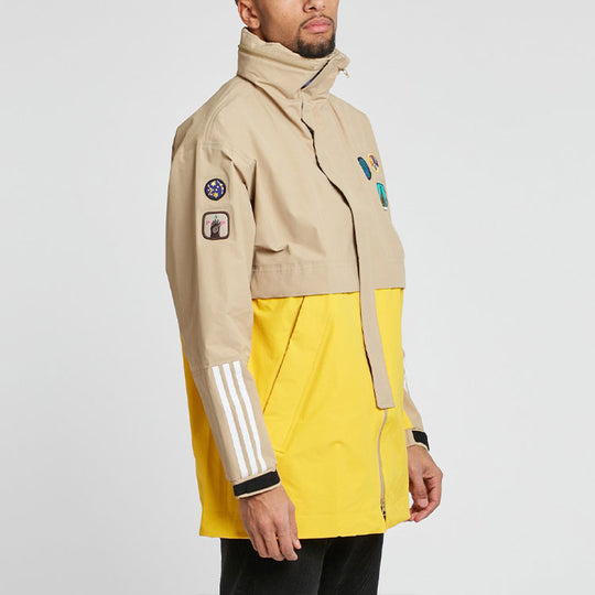adidas x Pharrell Williams Hu Crossover H 3L Jacket 'Beige Yellow' CE9491