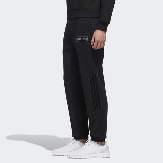 adidas neo M Fav Dec Tp z z Knit logo Sports Pants Black GK8773