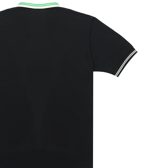 Men's Gucci SS21 Interlock Double G Short Sleeve Black Polo Shirt 658067-XJDI2-1043