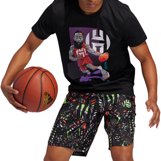 adidas Basketball Sports Short Sleeve Black FM4779