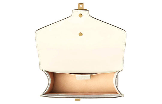 (WMNS) GUCCI Sylvie Series Leather Single-Shoulder Bag MIni-Size White 431666-CVLEG-8605
