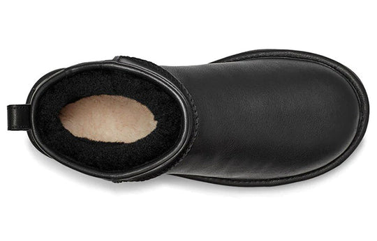 (WMNS) UGG Classic Ultra Mini Leather 'Black' 1117534-BLK