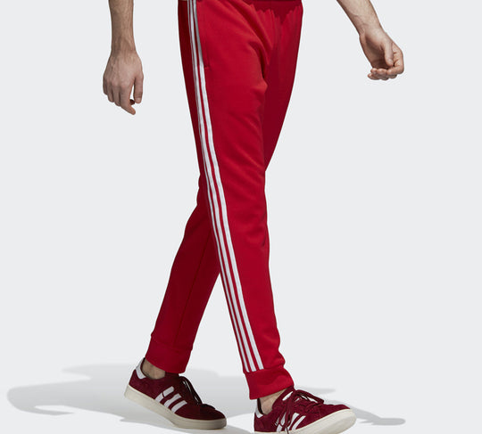 Men's adidas originals Sst Tp Red Sports Pants/Trousers/Joggers DH5837