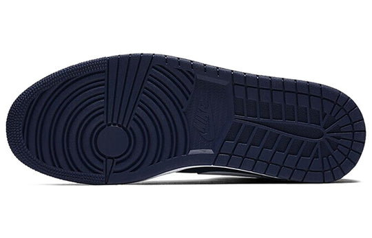 Air Jordan 1 Mid 'Obsidian' 554724-401 Retro Basketball Shoes  -  KICKS CREW
