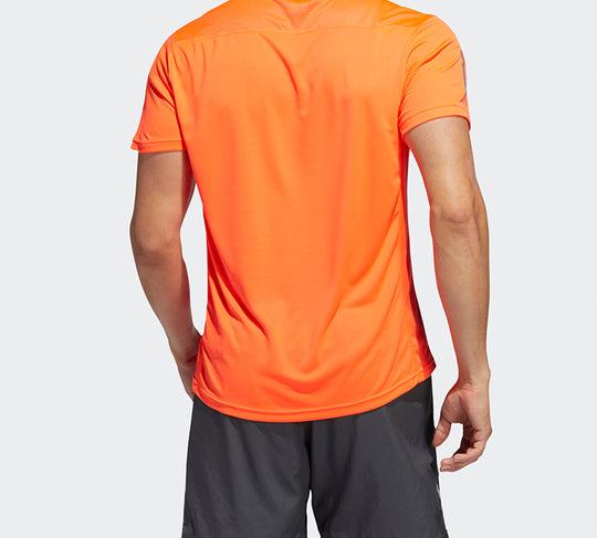 adidas Gym Breathable Short Sleeve Orange Red EI5723