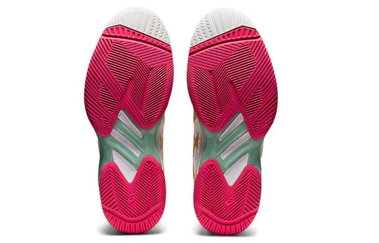 Asics Solution Speed FF 2 Clay L.E. WMNS Running Shoes White/Golden 1042A140-100 Marathon Running Shoes/Sneakers - KICKSCREW